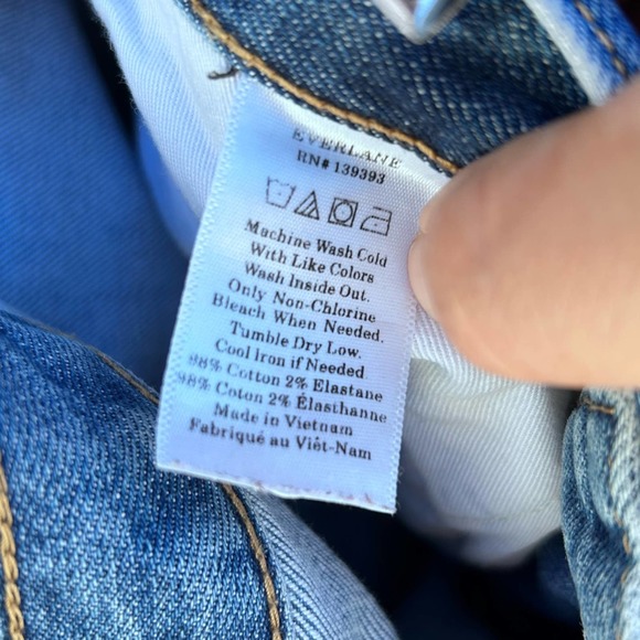 EVERLANE Straight Leg Medium Wash Jeans - Picture 6 of 7